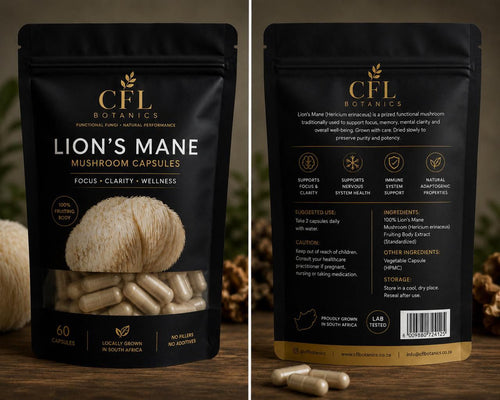 CFL Botanics Lion's Mane Mushroom Capsules (60 Count)